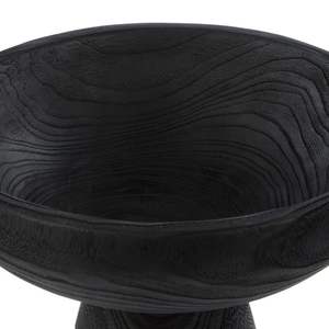 Bol de piédestal en marbre gris personnalisé élégant luxe décor à la maison fête pièce d'accent de table lisse finition artisanale faite à la main - Product Image 3