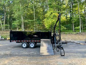 Remolque basculante hidráulico de 16 'Road Legal Dump Trailer W/170HDT Remolques basculantes para tractores Tractor agrícola - Product Image 6