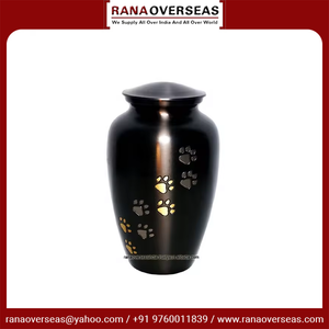 Venta caliente urnas conmemorativas de cremación de aluminio con patrón de pata para adultos niños hombres y urna para cenizas de perros al mejor precio - Product Image 6