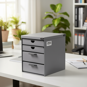 Leitz Cosy A4 PS 2-<b>Drawer</b> Box Grey Desktop Organizer - Product Image 3