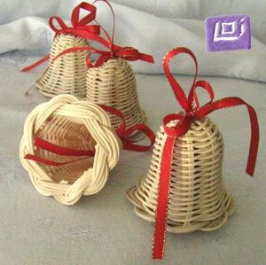 Natural Woven Christmas Tree Display Model Handmade Wicker Holiday Decoration - Product Image 1