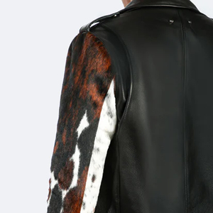 แจ็กเก็ตหนังวัวสำหรับผู้ชายดีไซน์ไฮสตรีทสไตล์ใหม่สำหรับฤดูหนาวผู้จำหน่ายระดับมืออาชีพ - Product Image 6