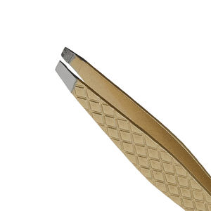 Pinces à épiler inclinées de haute qualité pour l'épilation, pinces à épiler pour l'épilation au fil avec poignée imprimée confortable - Product Image 6