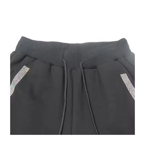 Pantalon de survêtement en toile à motif droit orné de strass pour homme, le plus vendu – Respirant, écologique, décontracté, avec design personnalisable - Product Image 3