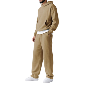 Ensemble de survêtement à capuche surdimensionné en molleton délavé pour homme, survêtements de haute qualité, molleton français lourd personnalisé en polyester/coton - Product Image 2