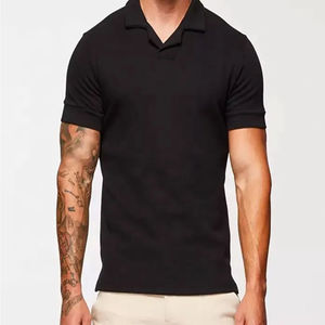 Nouveauté hommes 100% coton pour T-shirts polo imprimé personnalisé respirant séchage rapide prix de gros sport chemise à séchage rapide - Product Image 2