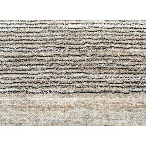Tapis en laine et viscose tissé à la main, rayé beige et marron, pour usage domestique - Hwv-51061 - Product Image 3
