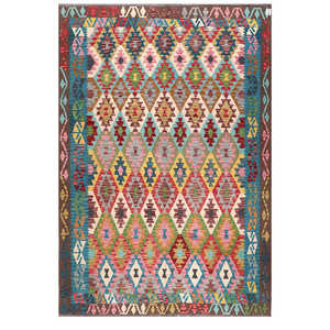 พรมกิลิมไมมาณา อัฟกานิสถาน ขนาด 299 x 207 ซม. พรมและชุดพรมแบบดั้งเดิมของชาวอัฟกัน - Product Image 1