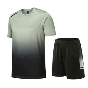 Personnalisé Votre Logo 2025 Hommes Ensembles Courts Deux Pièces Ensemble Joggers Running Workout Été Hommes Shorts et Chemise Ensemble Homme Vêtements de Sport - Product Image 4
