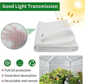 Nhà Kính <span class=keywords><strong>Tarp</strong></span> nhiệm vụ nặng nề không thấm nước UV kháng Poly rõ ràng tarps với grommets sức mạnh vượt trội - Product Image 5