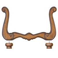 Accoudoir en Bois de Caoutchouc Rustique Premium – Accessoire de Mobilier Décoratif Élégant pour Canapé, Chaise, Remplacement pour Salon, Hôtel, École