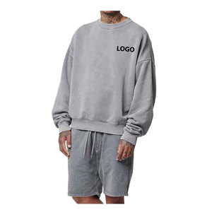 เสื้อสเวตเตอร์คอตตอนผสมสำหรับผู้ชายชุดปักลายสำหรับฤดูหนาวสวมใส่สบายระบายอากาศได้ดีสไตล์ลำลอง - Product Image 1