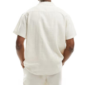 Chemise hawaïenne de plage vintage à manches courtes, col boutonné, en polyester à séchage rapide pour hommes, vente en gros - Product Image 5