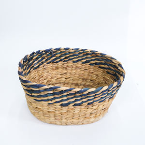 Paniers de rangement pour vêtements, organisateurs de grande qualité, paniers à linge en jacinthe d'eau tressés à la main - Product Image 5