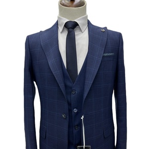 Trajes de Hombre Personalizados de Negocios, Trajes Elegantes de Corte Regular con Solapa de Chal, Blazers para Hombre de Primera Calidad - Product Image 1