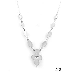Collier en turquoise et argent sterling de style sud-ouest, émeraude de la vallée, bijou de collection culturelle - Product Image 4