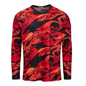 Vente en gros de t-shirts de sport et de gymnastique ajustés pour homme, t-shirts de compression à manches longues - Product Image 4