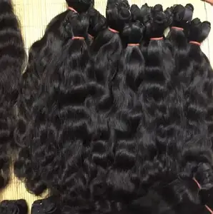 Fornecedores vietnamitas de cabelo ondulado natural virgem não processado, cabelo cru birmanês vietnamita, pacotes de cabelo humano alinhado com cutícula vietnamita