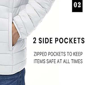 Manteau d'hiver oversize personnalisé grande taille pour hommes veste respirante de la rue principale veste en duvet matelassée - Product Image 5