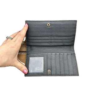 Custom-Quality Unisex Vintage Genuine Leather <b>Wallet</b> Hand-Crafted Cowhide <b>Long</b> Format Snap Daily Use Advanced RFID Blocking - Product Image 2