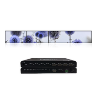Controlador HDMI 4K60Hz con Entrada HDMI y 4 Salidas HDMI, Múltiples Modos de Empalme, Control por Botones en Panel Frontal, Depuración de Computadora Superior para Proyectos de Video Wall
