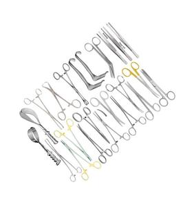 Conjunto de potencia manual de caja de instrumentos quirúrgicos obstétricos de acero inoxidable de alta calidad - Product Image 6