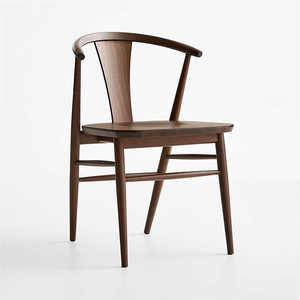 Chaise de salle à manger en bois de frêne minimaliste moderne Offre Spéciale Style nordique pour hôtel à la maison pour balcon utilisation d'appartement de loisirs inspiré japonais - Product Image 1