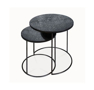 Mesa de centro de la mejor calidad de diseño único con tapa de vidrio templado con forma personalizada y mesa de centro de tamaño a buen precio - Product Image 5