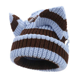 Kivotech Classic Jacquard Beanies Sombrero de invierno de alta calidad Hecho en Pakistán OEM Gorro liso barato con patrón de caracteres - Product Image 3