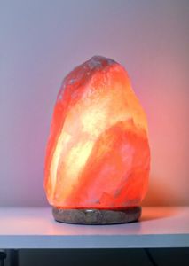 Himalayan Salt <b>Lamp</b> Natural shaped Carving, Love Inspired Adjustable <b>Dimmer</b> & Wooden Base Natural Home Decor Craft - Product Image 5