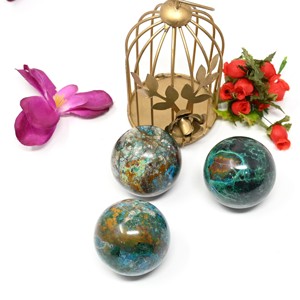 Bola de esfera de Reiki al por mayor, esfera de cristal turquesa africano Natural, Bola de piedra, bola de piedras preciosas, esfera Natural curativa - Product Image 1