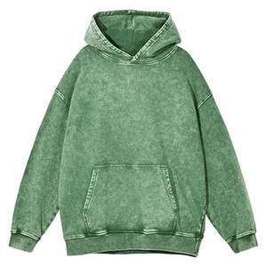 Sudadera con Capucha para Hombre, 100% Algodón, Estilo Vintage, Lavado Ácido, con Logotipo Personalizado, Talla Grande, Hombros Caídos, Sudadera Lisa Unisex - Product Image 6