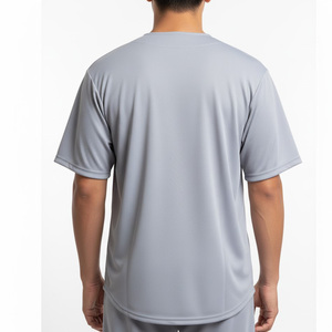 ชุดยูนิฟอร์มเบสบอลชาย ออกแบบโลโก้ทีมได้ตามต้องการ ไซส์ใหญ่ ระบายอากาศได้ดี ผลิตจากโพลีเอสเตอร์ 100% คอวี ชุดกีฬา รับผลิตแบบ OEM ขายส่ง - Product Image 3