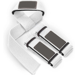 Sangles de musculation professionnelles personnalisées en coton, robustes, antidérapantes, rembourrées, équipement de fitness, musculation, exercice, logo personnalisé - Product Image 6