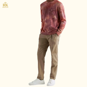 เสื้อสเวตเตอร์ถักสำหรับผู้ชายเสื้อสเวตเตอร์ถักแขนยาวผ้าแจ็คการ์ดแบบสวมหัวสำหรับผู้ชาย - Product Image 4