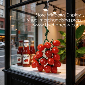 Bouquet réaliste de tomates cerises en plastique pour décoration de cuisine et arrangements floraux Fruits artificiels pour la décoration de la maison - Product Image 3