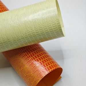Papier texturé en lin gaufré, papier spécial enduit brillant effet cuir <span class=keywords><strong>pour</strong></span> emballages de luxe – Offre Spéciale - Product Image 5