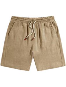 Pantalones Cortos Deportivos Formales para Hombre, Logotipo Personalizado, 100% Lona, 380 GSM, Decoración Vintage, Cintura Elástica, para Entrenamientos - Product Image 4