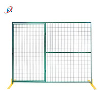 Paneles de Acero Galvanizado y Recubiertos de PVC para Cercas de Piscina, Puerta de Cerca Temporal con Característica Impermeable para Obras de Construcción