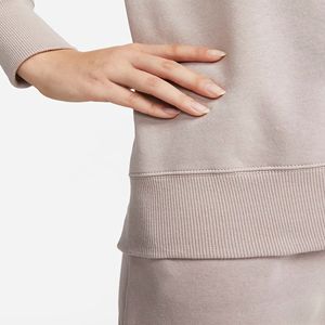 Sudadera holgada acanalada para mujer, 80% Algodón, 20% poliéster, forro polar, puños acanalados y dobladillo, color rosa - Product Image 4