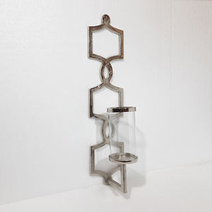 Aluminum Metal Unique Shape <b>Silver</b> Plated <b>Wall</b> Sconces Fancy Style Luxury Home <b>Lighting</b> Decoration Excellent Quality - Product Image 1