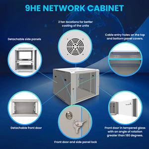 ตู้เครือข่าย Extralink ตู้นับติดผนัง 12U 12HE 15U 15HE 18U 18HE 600x450 600x600 สีเทา - Product Image 3