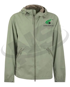 Chaqueta Cortavientos Impermeable con Capucha de Lona de Alta Calidad para Hombre, Diseño Personalizado, Ligera, para Uso en Exteriores, con Logotipo Frontal - Product Image 4