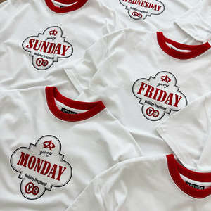 T-shirts pour hommes à manches courtes, coupe ample, 100% coton, unisexe, col mixte et imprimé, t-shirt en coton extensible dans les deux sens - Product Image 2