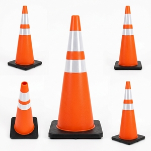 520mm Traffic Delineator Flexy <b>Post</b> UV-Resistant Anti-Theft High Visibility Road Safety Bollard - Product Image 1