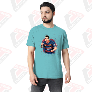 Camiseta Esencial Ultra Suave y Cómoda para Hombre, Verano, Ecológica, Apliques, Mezclilla, Batik, Tela de Pana, 100% Algodón, Parches - Product Image 5