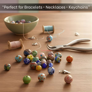 EXCEL EXPORTS Handmade <b>Crystal</b> Lampwork Glass Beads Multi Style <b>for</b> Fashion Jewelry Making Multi-Style Bead Mixes - Product Image 2