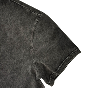 Camiseta lavada con ácido de peso pesado 2025 vintage con logotipo personalizado Camiseta lisa de manga corta en blanco para hombre Ajuste de gran tamaño con estampado personalizable - Product Image 2