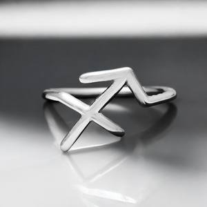 Anneaux Sagittaire Signe du Zodiaque en gros-12 bagues en argent Constellation | Bijoux astrologie horoscope pour femmes et hommes - Product Image 1