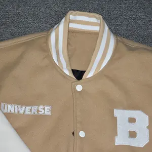 Chaqueta universitaria para hombre, ropa personalizada al por mayor, ropa informal suave impermeable para exteriores de baloncesto universitario - Product Image 5